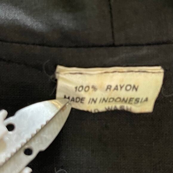 VTG Nativewear Designs Oversized Bohemian Lagenlook Quilted Jacket M Patchwork - Picture 11 of 12